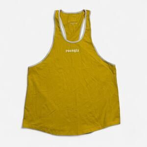 YoungLA Yellow Stringer Tank Top Men’s Large Gym Fitness